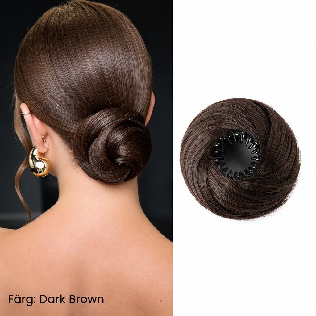 Dark Brown hårknut produktbild